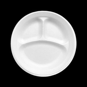 Plato redondo #9 3 divisiones